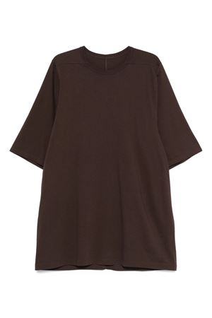 T-shirt in cotone marrone RICK OWENS | RU02E1274JA78